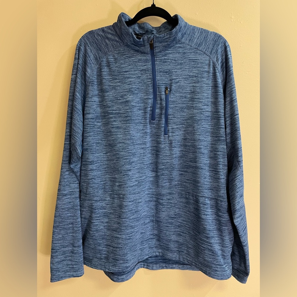 World Wide Sportsman Blue Quarter-Zip Men’s Size Large - Three Pockets